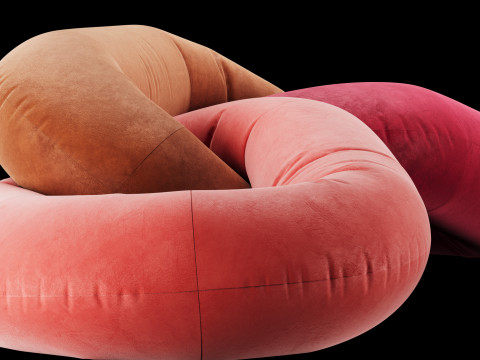 Chain sofa 1 Modello 3D