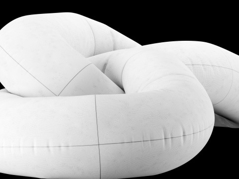 Chain sofa 1 Modello 3D