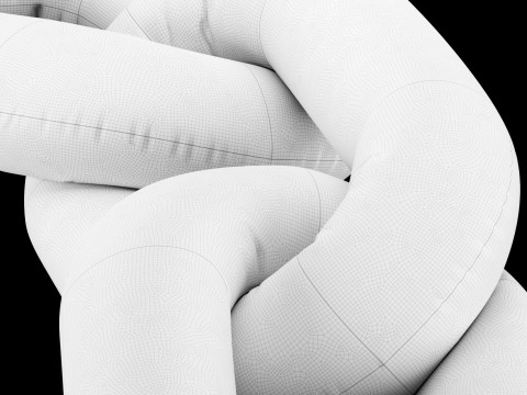 Chain sofa 1 Modello 3D