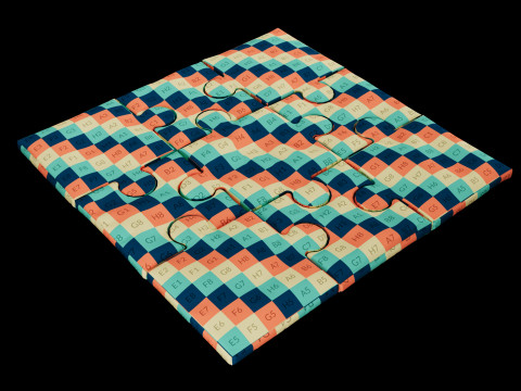 Puzzle pillow Modèle 3D