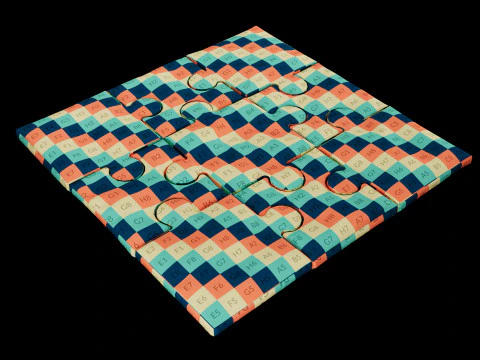 Puzzle pillow 3D Model