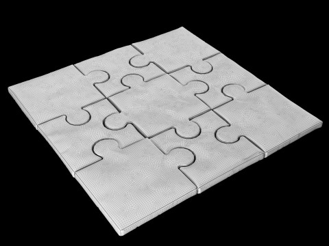 Puzzle pillow Modèle 3D