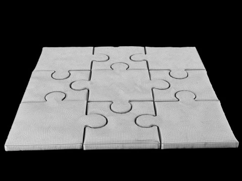 Puzzle pillow 3D Model