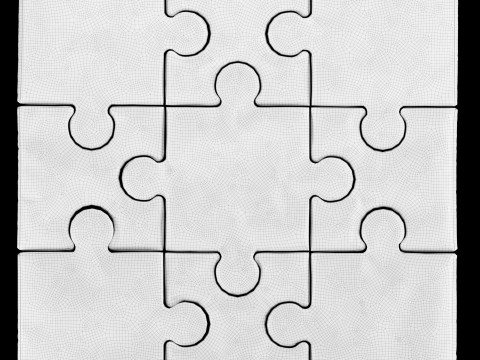 Puzzle pillow Modèle 3D