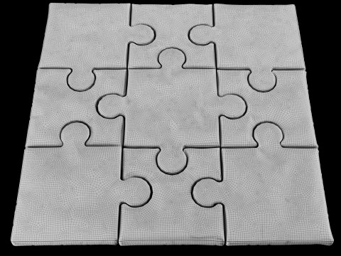 Puzzle pillow Modèle 3D