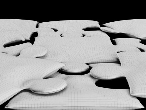 Puzzle pillow 2 Modelo 3D