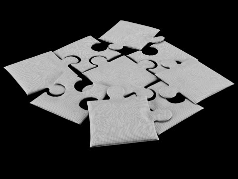 Puzzle pillow 2 Modelo 3D