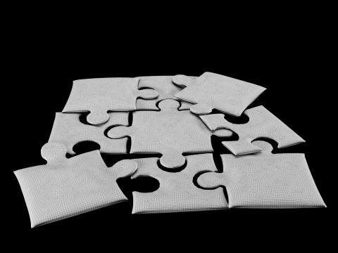 Puzzle pillow 2 Modelo 3D