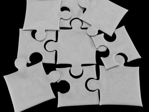 Puzzle pillow 2 Modelo 3D