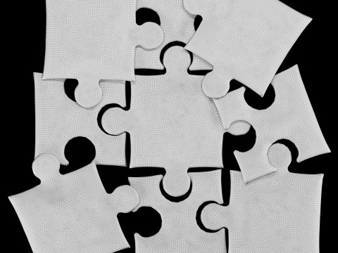 Puzzle pillow 2 Modelo 3D