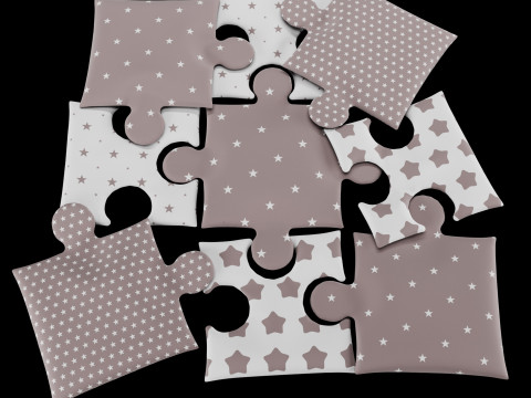 Puzzle pillow 2 Modelo 3D
