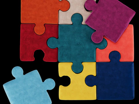 Подушка-пазл 3 3D Модель