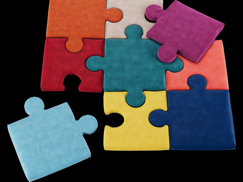 Puzzle pillow 3 Model 3D