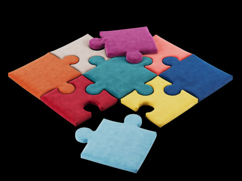 Puzzle pillow 3 Model 3D