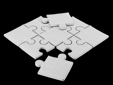 Puzzle pillow 3 Model 3D