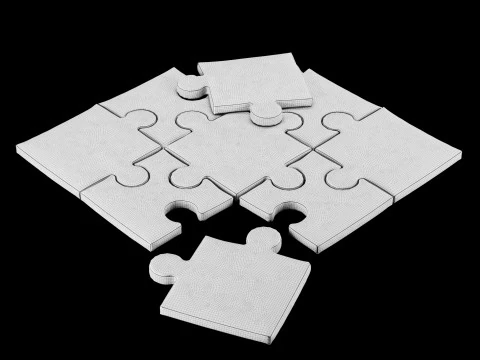 Puzzle pillow 3 3D Model