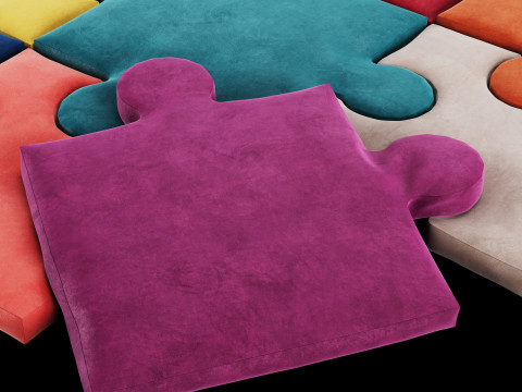 Puzzle pillow 3 Model 3D