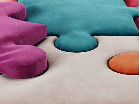 Puzzle pillow 3 Model 3D