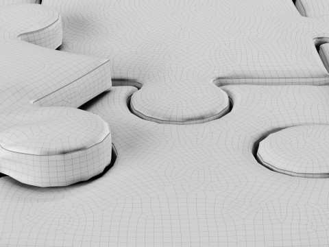 Puzzle pillow 3 Model 3D
