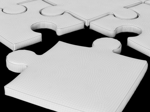 Puzzle pillow 3 Model 3D