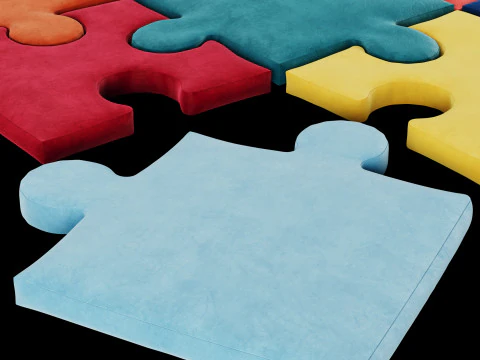 Puzzle pillow 3 3D Model