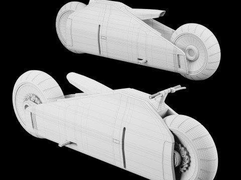Concept motorcycle 2 3D Model