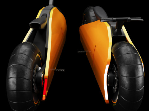 Concept motorcycle 2 3D Model