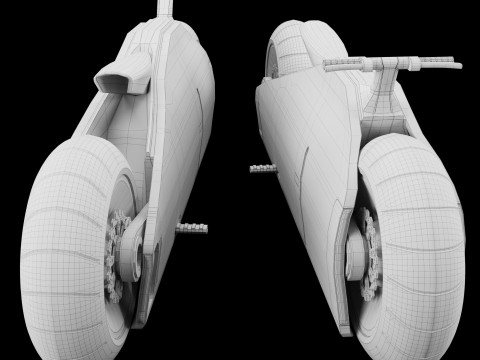 Concept motorcycle 2 3D Model
