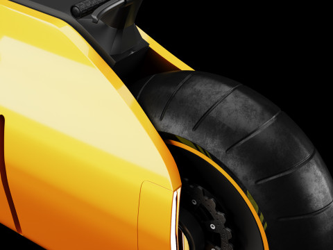 Concept motorcycle 2 3D Model