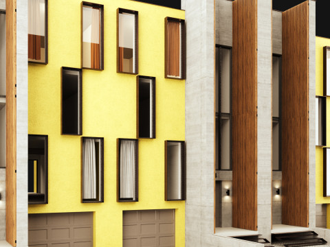 Town house 1 Model 3D