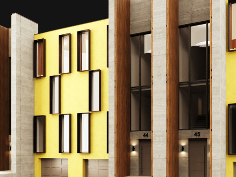 Town house 1 Model 3D