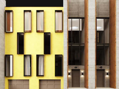Town house 1 Model 3D