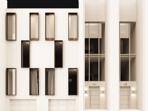 Town house 1 Model 3D