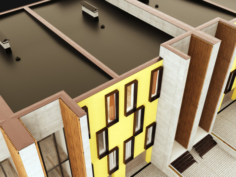 Town house 1 Model 3D