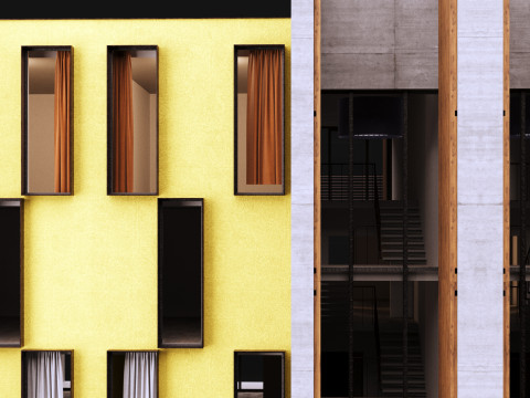 Town house 1 Model 3D