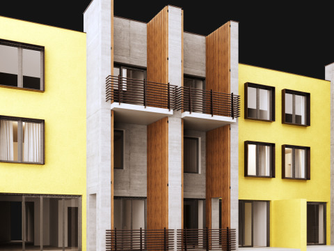 Town house 1 Model 3D