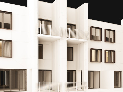 Town house 1 Model 3D