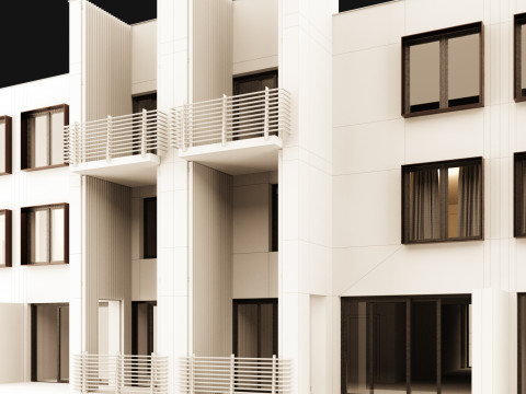 Town house 1 Model 3D
