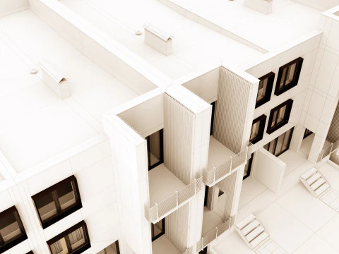 Town house 1 3D Model