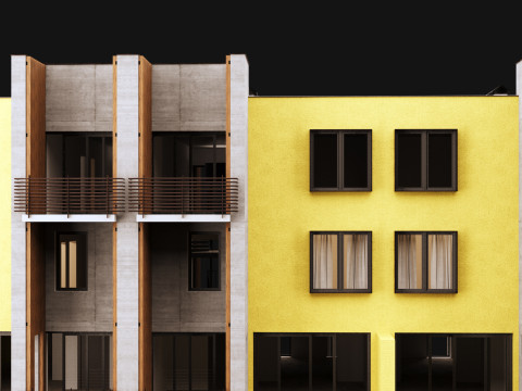 Town house 1 Model 3D