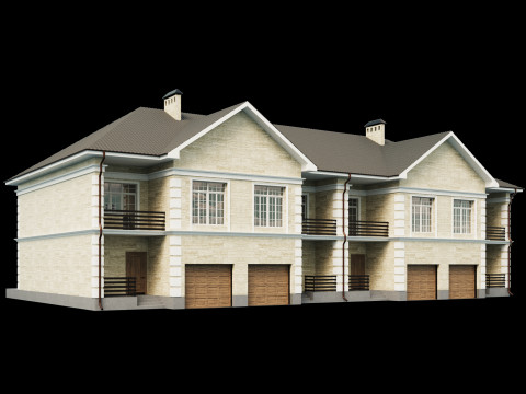Town house 3 3D Model