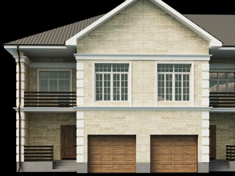 Town house 3 3D Model