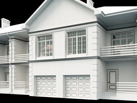 Town house 3 3D Model