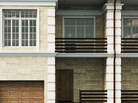 Town house 3 3D Model