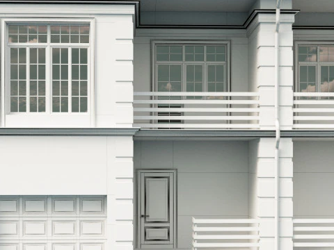 Town house 3 3D Model
