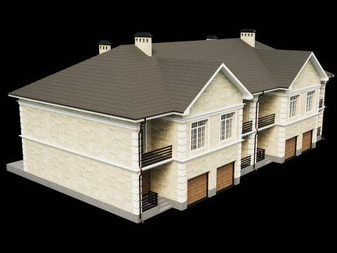 Town house 3 3D Model