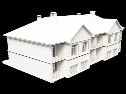 Town house 3 3D Model