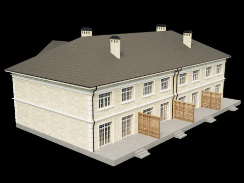 Town house 3 3D Model