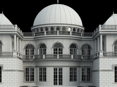 Classic villa 3D 모델