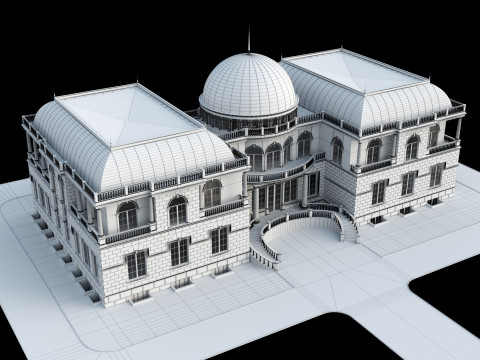Classic villa 3D 모델